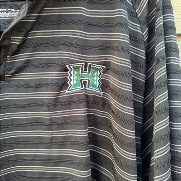 Oakley Black and Gray Performance Polo Shirt - Picture 2 of 7